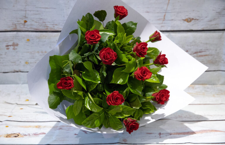 Red roses bouquet
