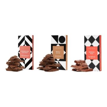 Koko Black chocolate blocks – Caramelised Coconut, Waffly Wafer and Moreish Milk